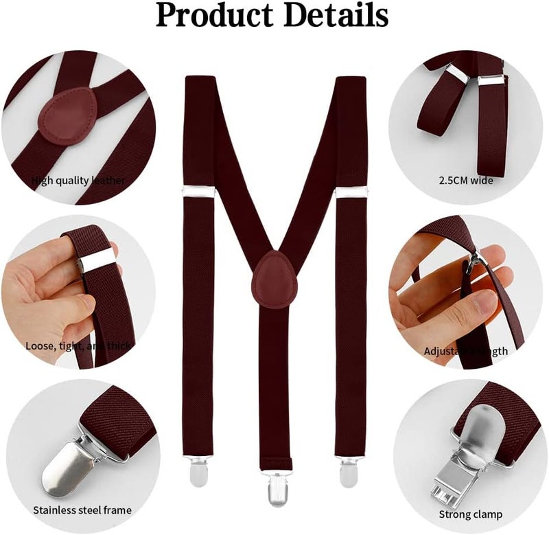 QPIXVB Men's Suspenders - Kids, Boys, Women's Halloween, Cosplay, Christmas, Tuxedo, Dress, Duty Suspenders - Image 3